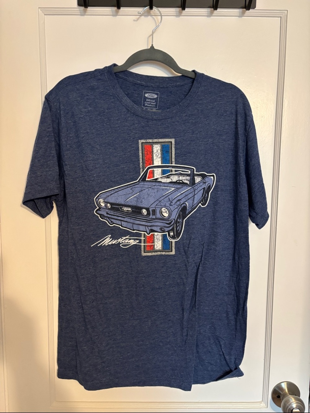Ford Navy Blue Mustang Graphic Short Sleeve Tee